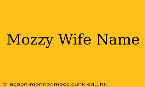 Mozzy Wife Name