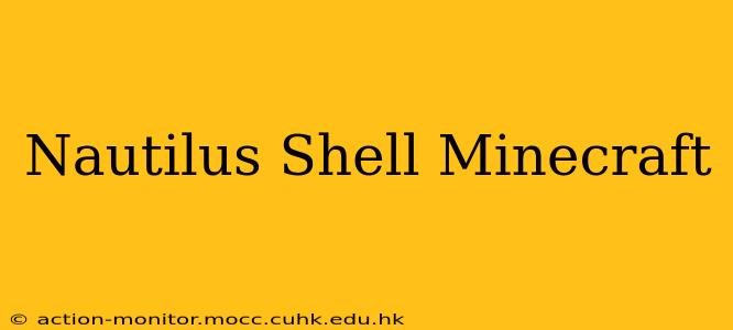 Nautilus Shell Minecraft