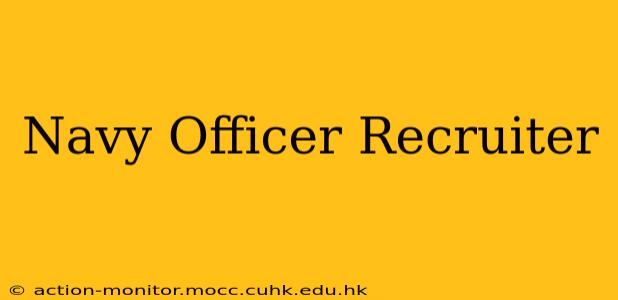 Navy Officer Recruiter