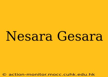 Nesara Gesara