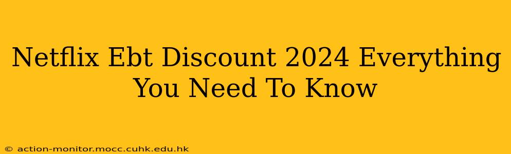 Netflix Ebt Discount 2024 Everything You Need To Know