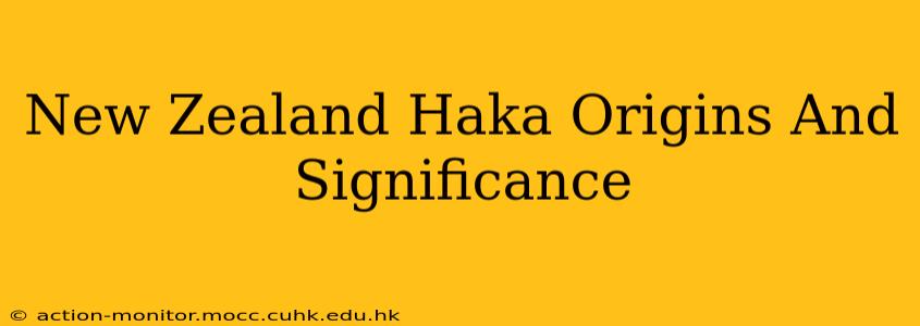 New Zealand Haka Origins And Significance