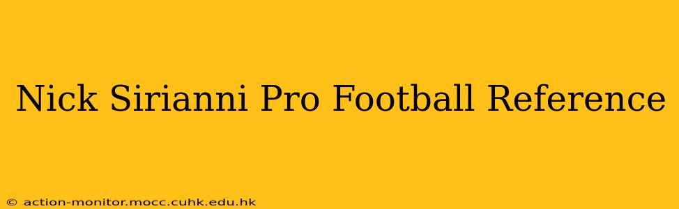 Nick Sirianni Pro Football Reference