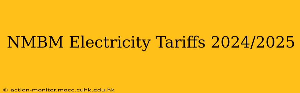 NMBM Electricity Tariffs 2024/2025