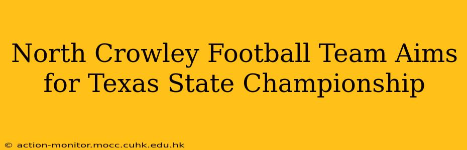 North Crowley Football Team Aims for Texas State Championship