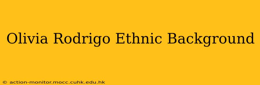 Olivia Rodrigo Ethnic Background