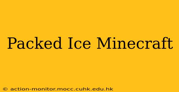 Packed Ice Minecraft