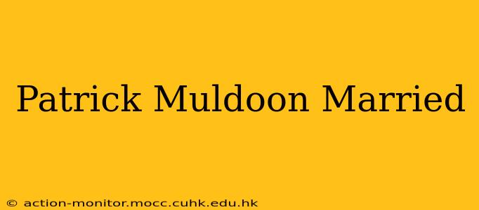 Patrick Muldoon Married