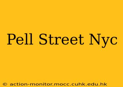 Pell Street Nyc