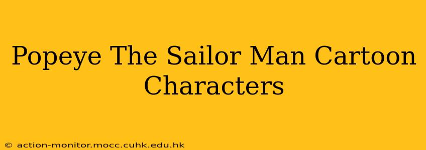 Popeye The Sailor Man Cartoon Characters
