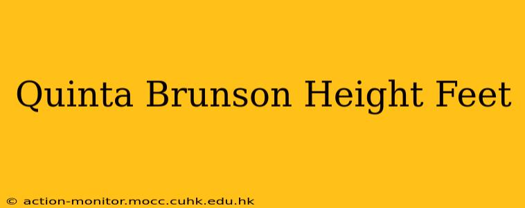 Quinta Brunson Height Feet