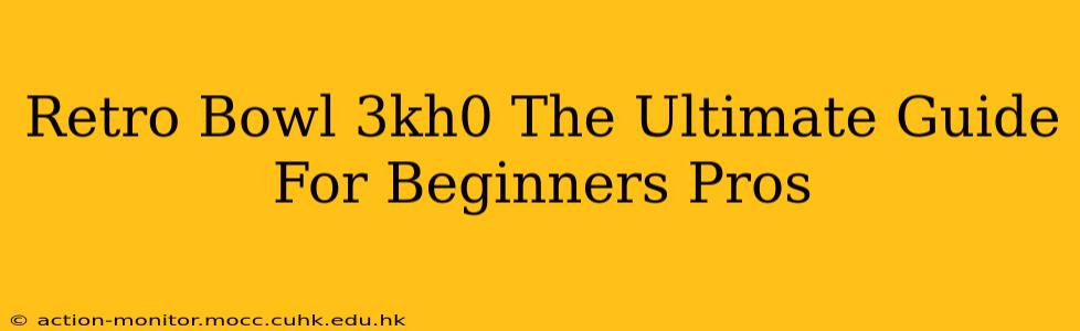Retro Bowl 3kh0 The Ultimate Guide For Beginners Pros