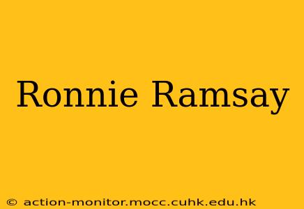 Ronnie Ramsay