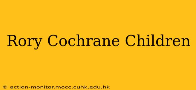 Rory Cochrane Children