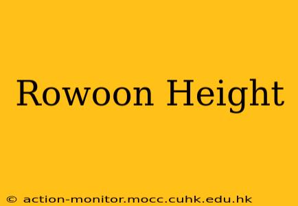 Rowoon Height