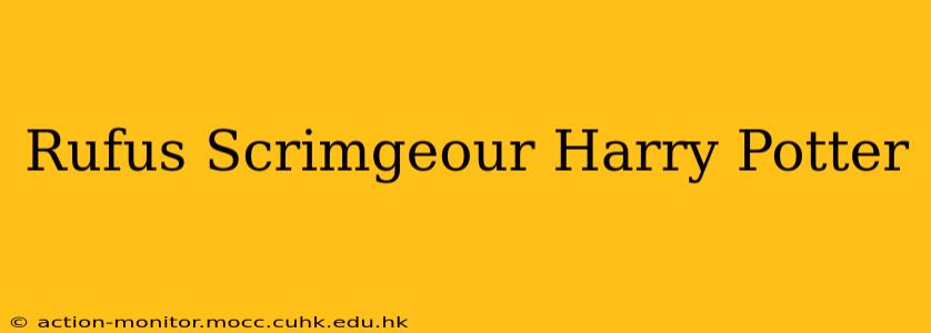 Rufus Scrimgeour Harry Potter