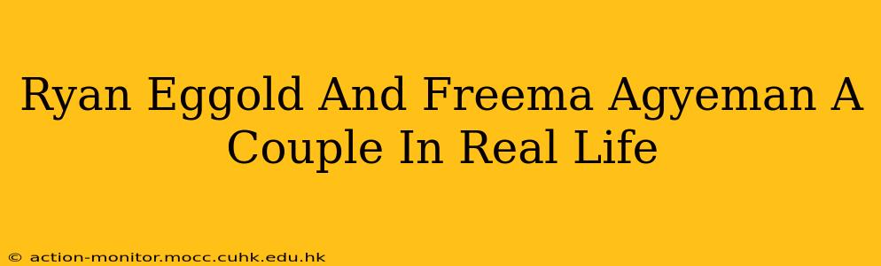 Ryan Eggold And Freema Agyeman A Couple In Real Life