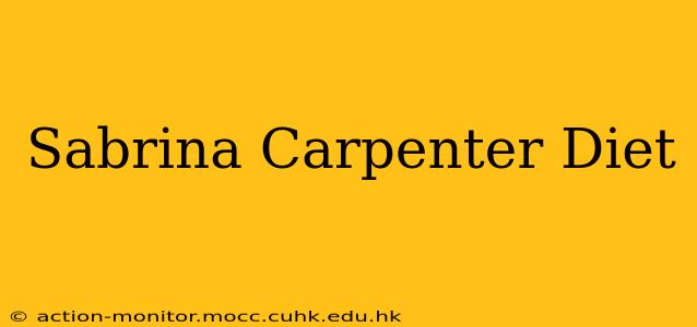 Sabrina Carpenter Diet