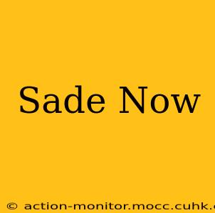 Sade Now