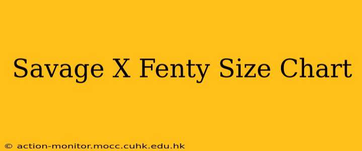 Savage X Fenty Size Chart