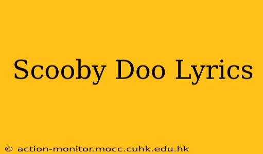 Scooby Doo Lyrics