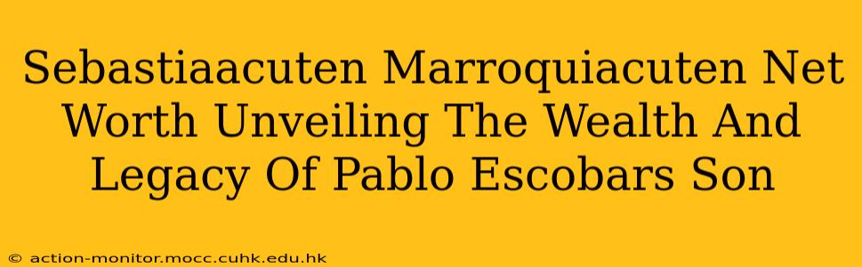 Sebastiaacuten Marroquiacuten Net Worth Unveiling The Wealth And Legacy Of Pablo Escobars Son