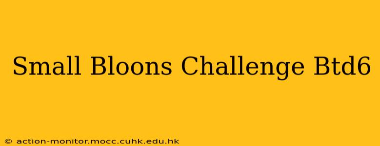 Small Bloons Challenge Btd6