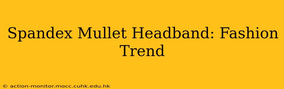 Spandex Mullet Headband: Fashion Trend