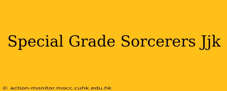 Special Grade Sorcerers Jjk