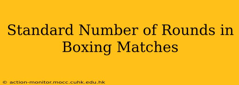 Standard Number of Rounds in Boxing Matches