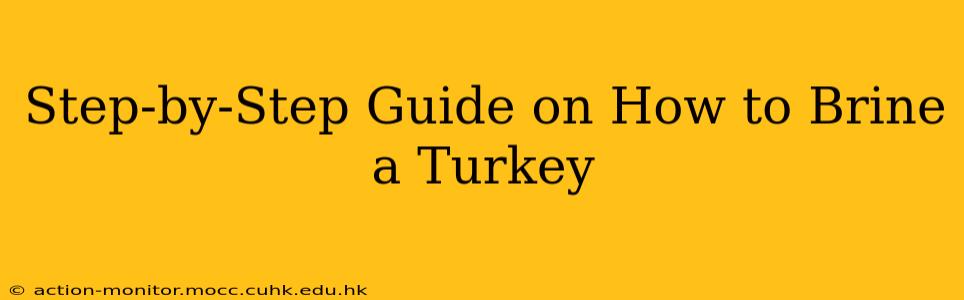 Step-by-Step Guide on How to Brine a Turkey