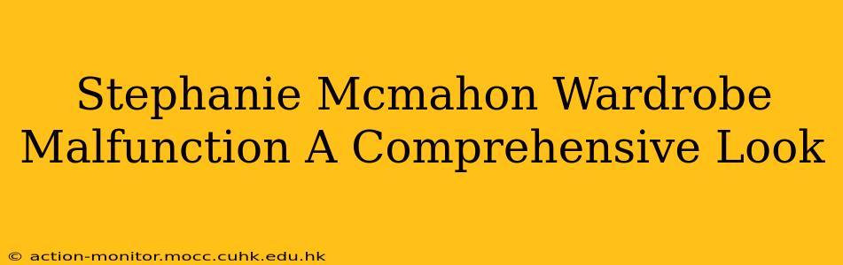 Stephanie Mcmahon Wardrobe Malfunction A Comprehensive Look