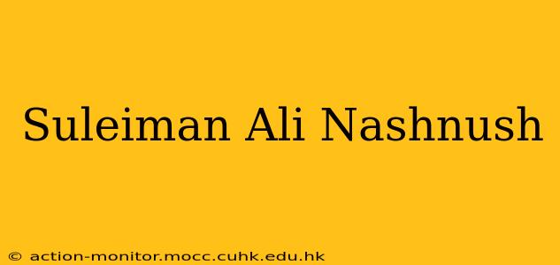 Suleiman Ali Nashnush