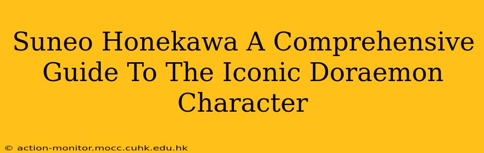 Suneo Honekawa A Comprehensive Guide To The Iconic Doraemon Character