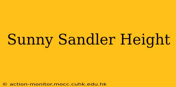 Sunny Sandler Height