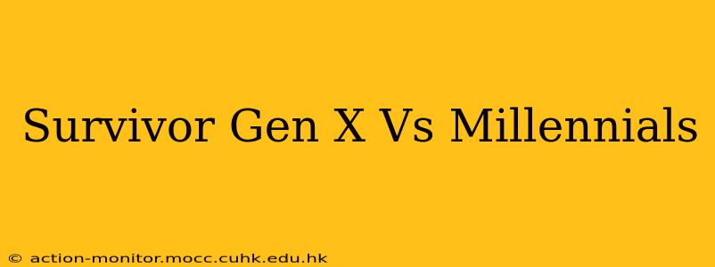 Survivor Gen X Vs Millennials
