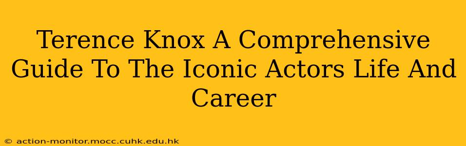 Terence Knox A Comprehensive Guide To The Iconic Actors Life And Career