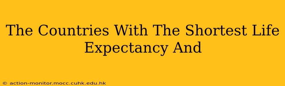 The Countries With The Shortest Life Expectancy And