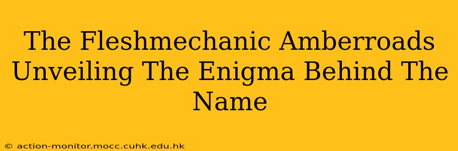 The Fleshmechanic Amberroads Unveiling The Enigma Behind The Name