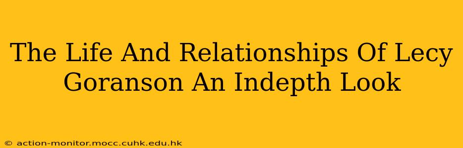 The Life And Relationships Of Lecy Goranson An Indepth Look
