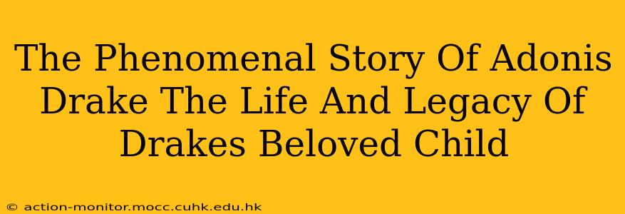 The Phenomenal Story Of Adonis Drake The Life And Legacy Of Drakes Beloved Child