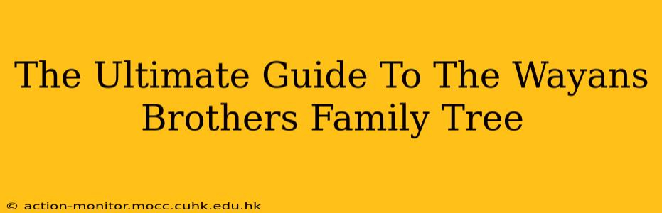The Ultimate Guide To The Wayans Brothers Family Tree