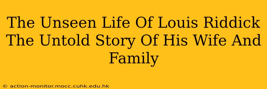 The Unseen Life Of Louis Riddick The Untold Story Of His Wife And Family