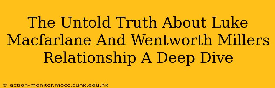 The Untold Truth About Luke Macfarlane And Wentworth Millers Relationship A Deep Dive
