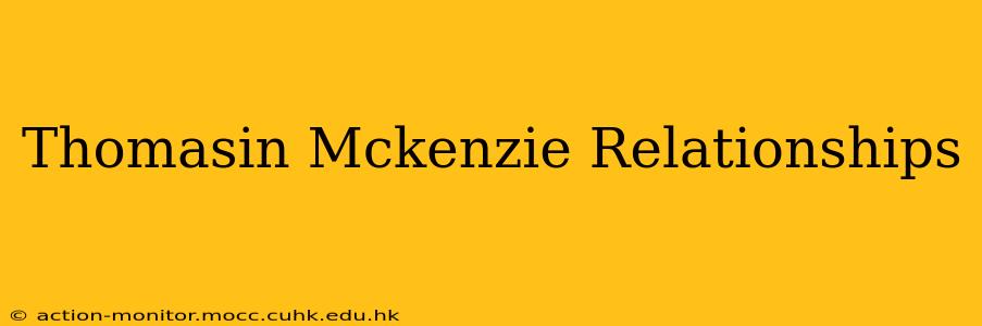 Thomasin Mckenzie Relationships