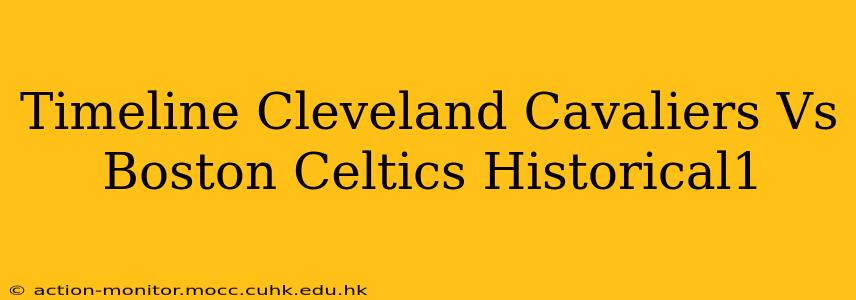 Timeline Cleveland Cavaliers Vs Boston Celtics Historical1