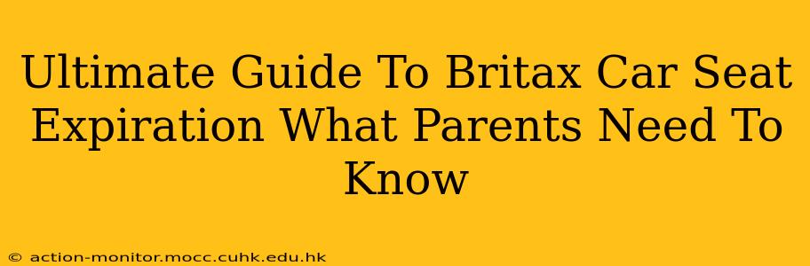 Ultimate Guide To Britax Car Seat Expiration What Parents Need To Know