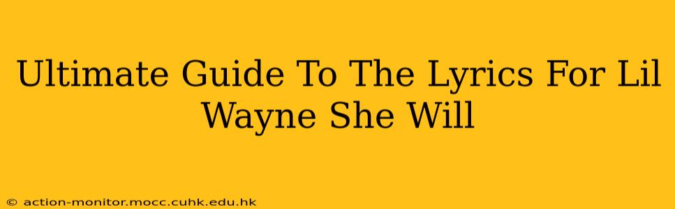 Ultimate Guide To The Lyrics For Lil Wayne She Will