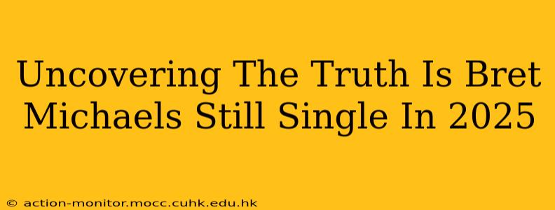 Uncovering The Truth Is Bret Michaels Still Single In 2025