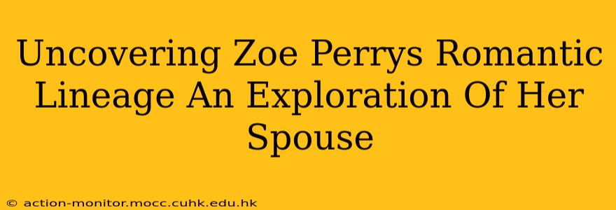 Uncovering Zoe Perrys Romantic Lineage An Exploration Of Her Spouse